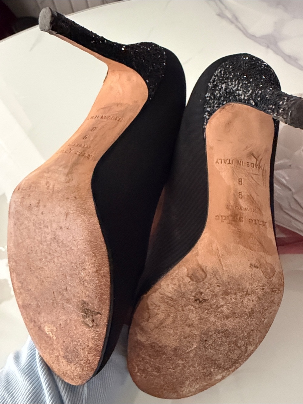 kate spade Black Round-Toe Fabric Pumps - Picture 2 of 4